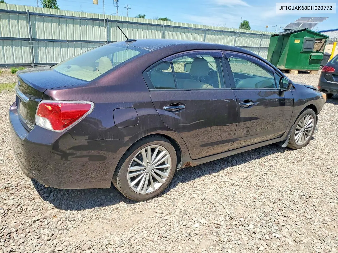 2013 Subaru Impreza Limited VIN: JF1GJAK68DH020772 Lot: 61340006