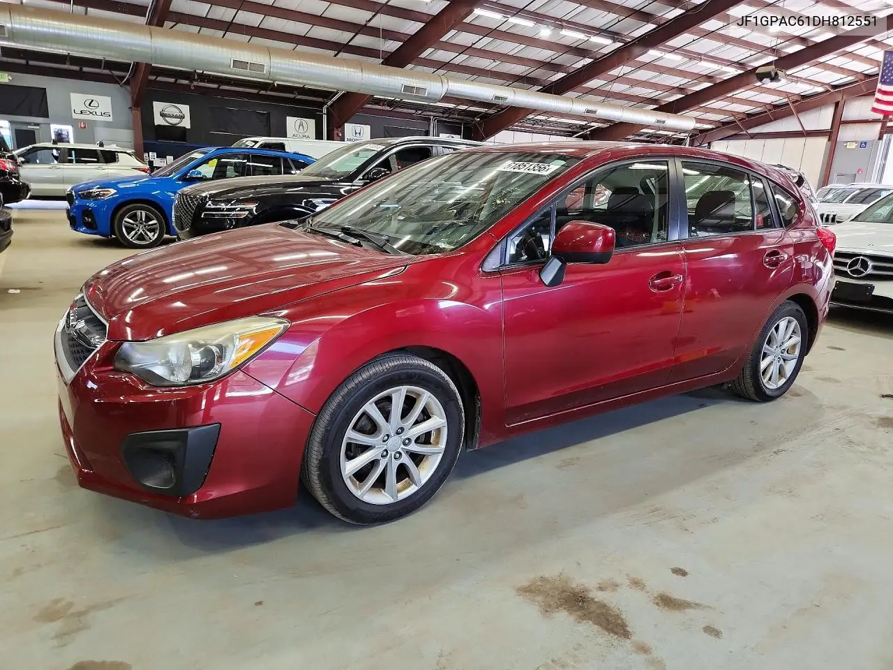 2013 Subaru Impreza Premium VIN: JF1GPAC61DH812551 Lot: 61851356
