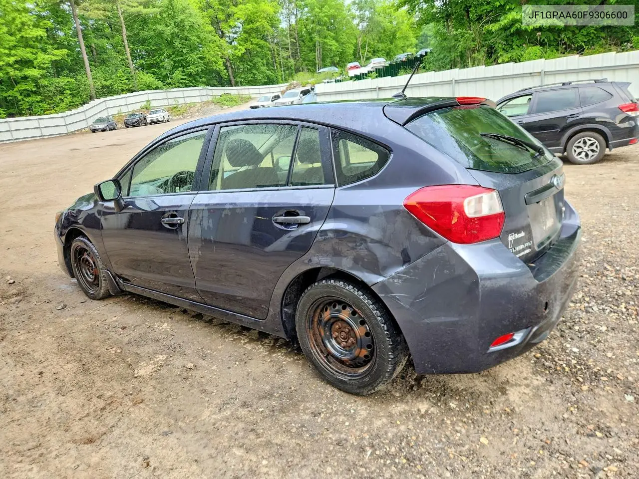 2015 Subaru Impreza VIN: JF1GPAA60F9306600 Lot: 56789716