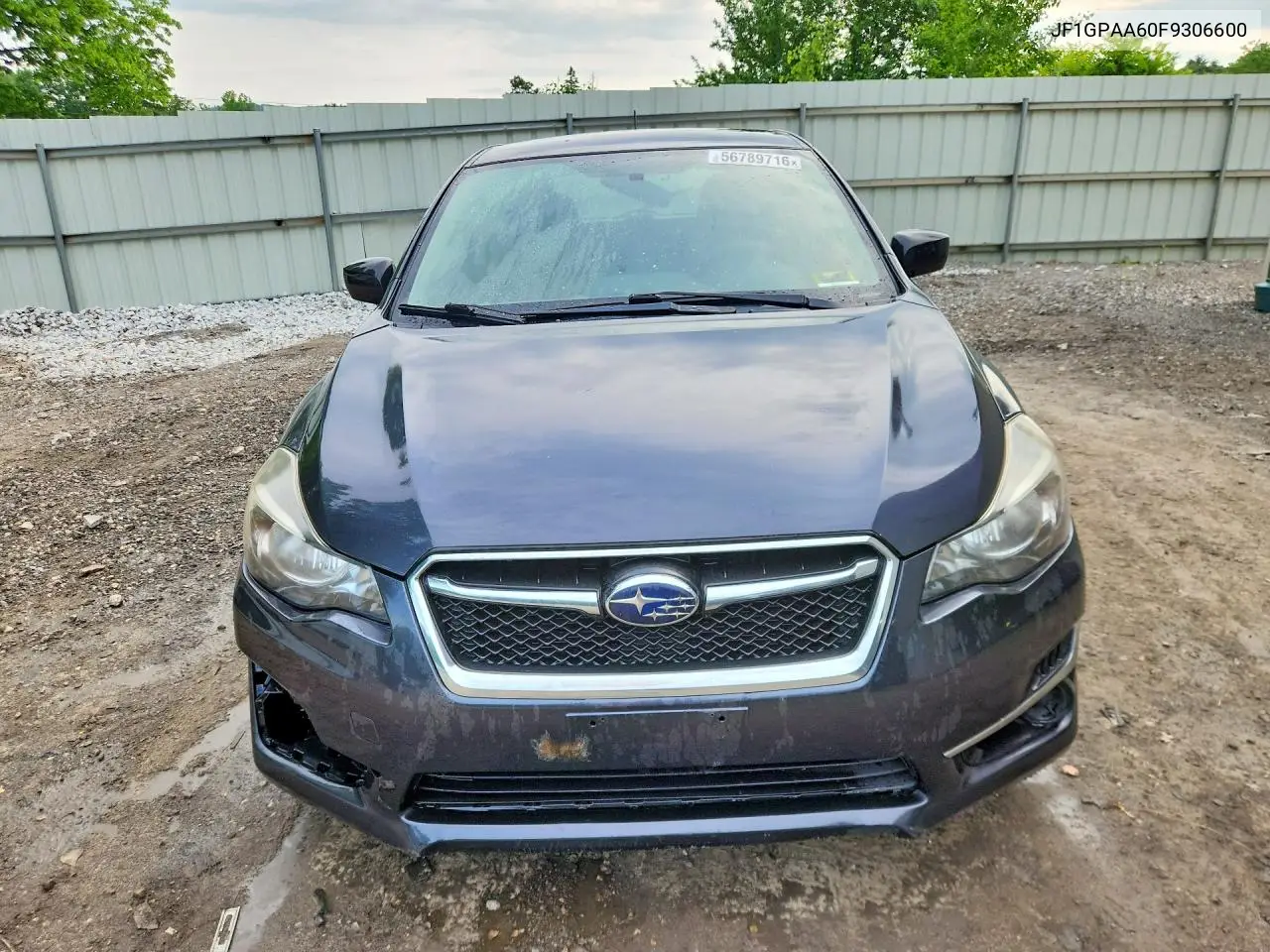 2015 Subaru Impreza VIN: JF1GPAA60F9306600 Lot: 56789716
