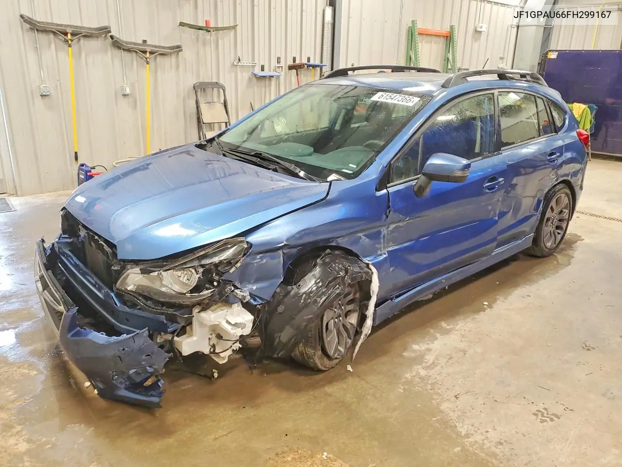 2015 Subaru Impreza Sport VIN: JF1GPAU66FH299167 Lot: 61547366