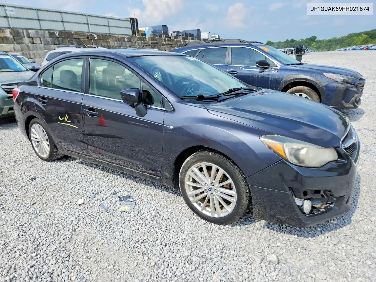 2015 Subaru Impreza Premium Plus VIN: JF1GJAK69FH021674 Lot: 61997776