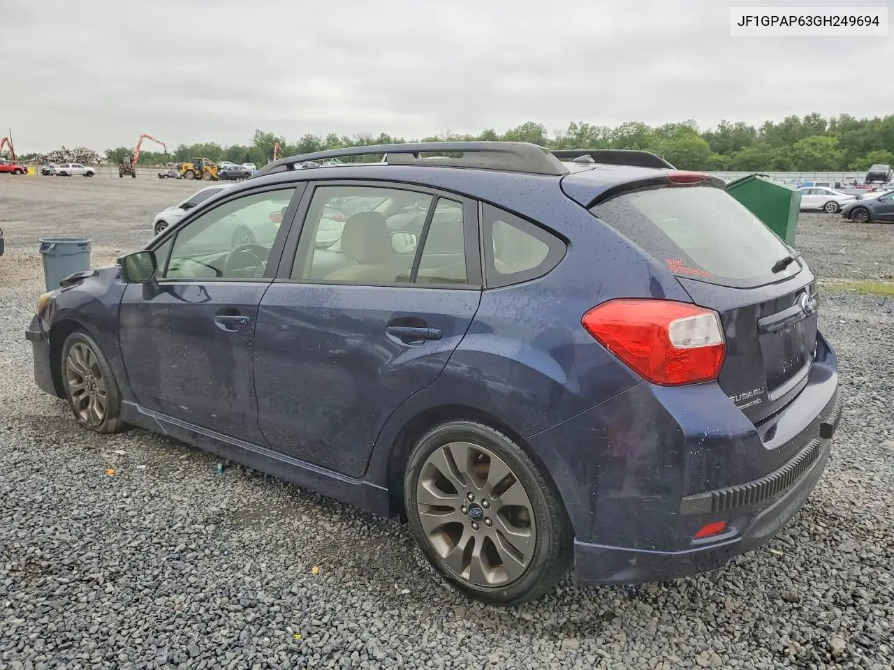 2016 Subaru Impreza Sport Premium VIN: JF1GPAP63GH249694 Lot: 59222756