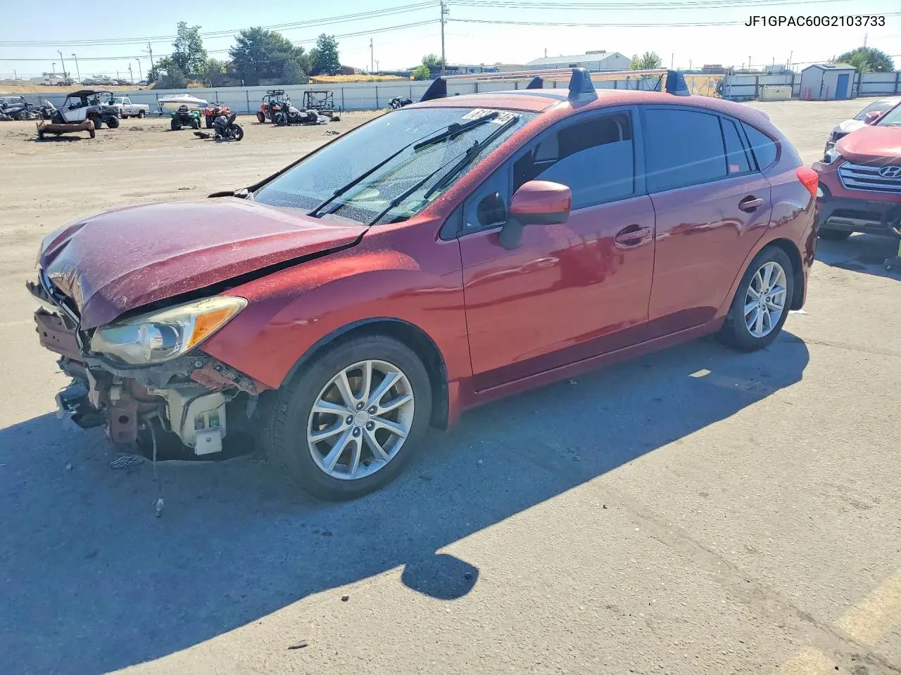 2016 Subaru Impreza VIN: JF1GPAC60G2103733 Lot: 61347646
