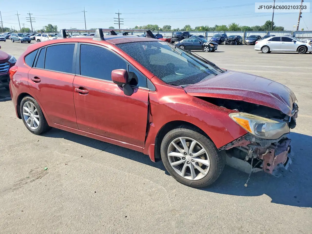 2016 Subaru Impreza VIN: JF1GPAC60G2103733 Lot: 61347646
