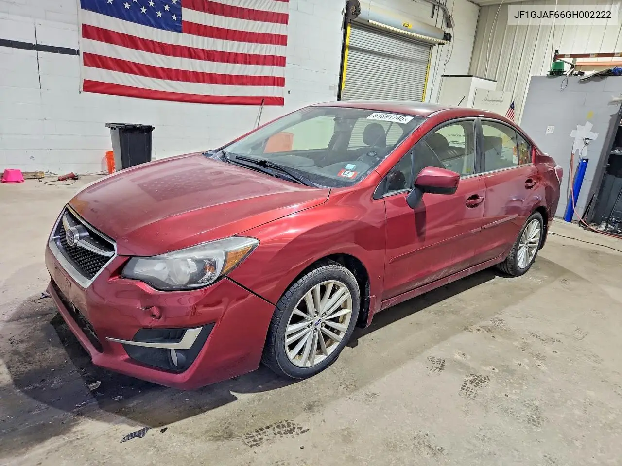 2016 Subaru Impreza Premium Plus VIN: JF1GJAF66GH002222 Lot: 61691746