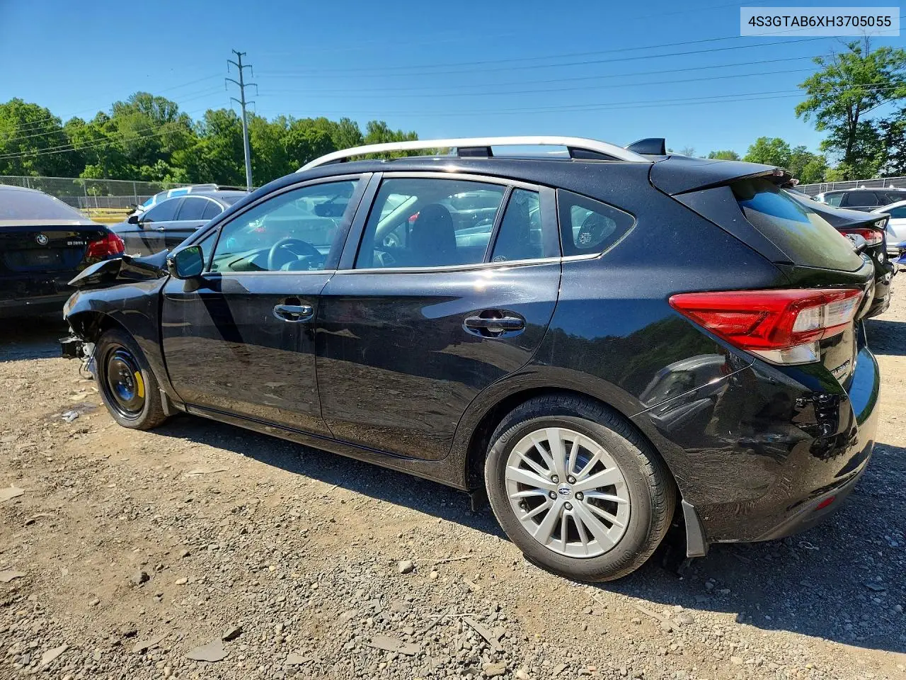 2017 Subaru Impreza Premium VIN: 4S3GTAB6XH3705055 Lot: 56136616