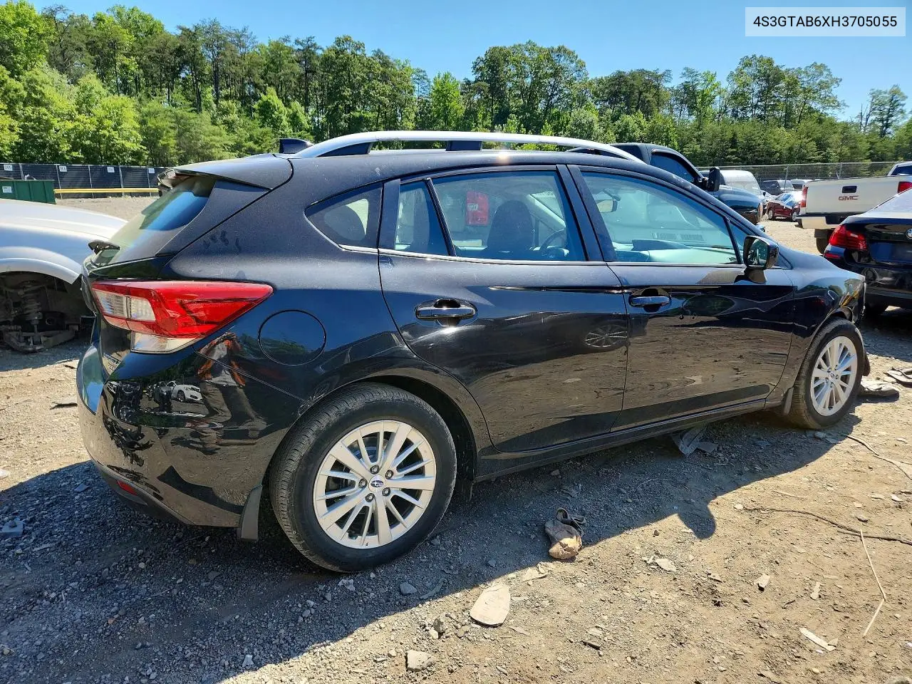 2017 Subaru Impreza Premium VIN: 4S3GTAB6XH3705055 Lot: 56136616