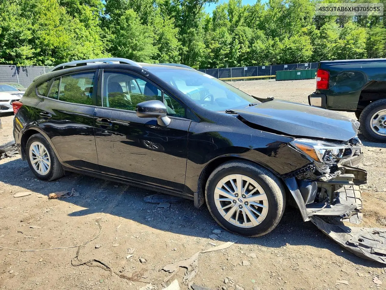 2017 Subaru Impreza Premium VIN: 4S3GTAB6XH3705055 Lot: 56136616