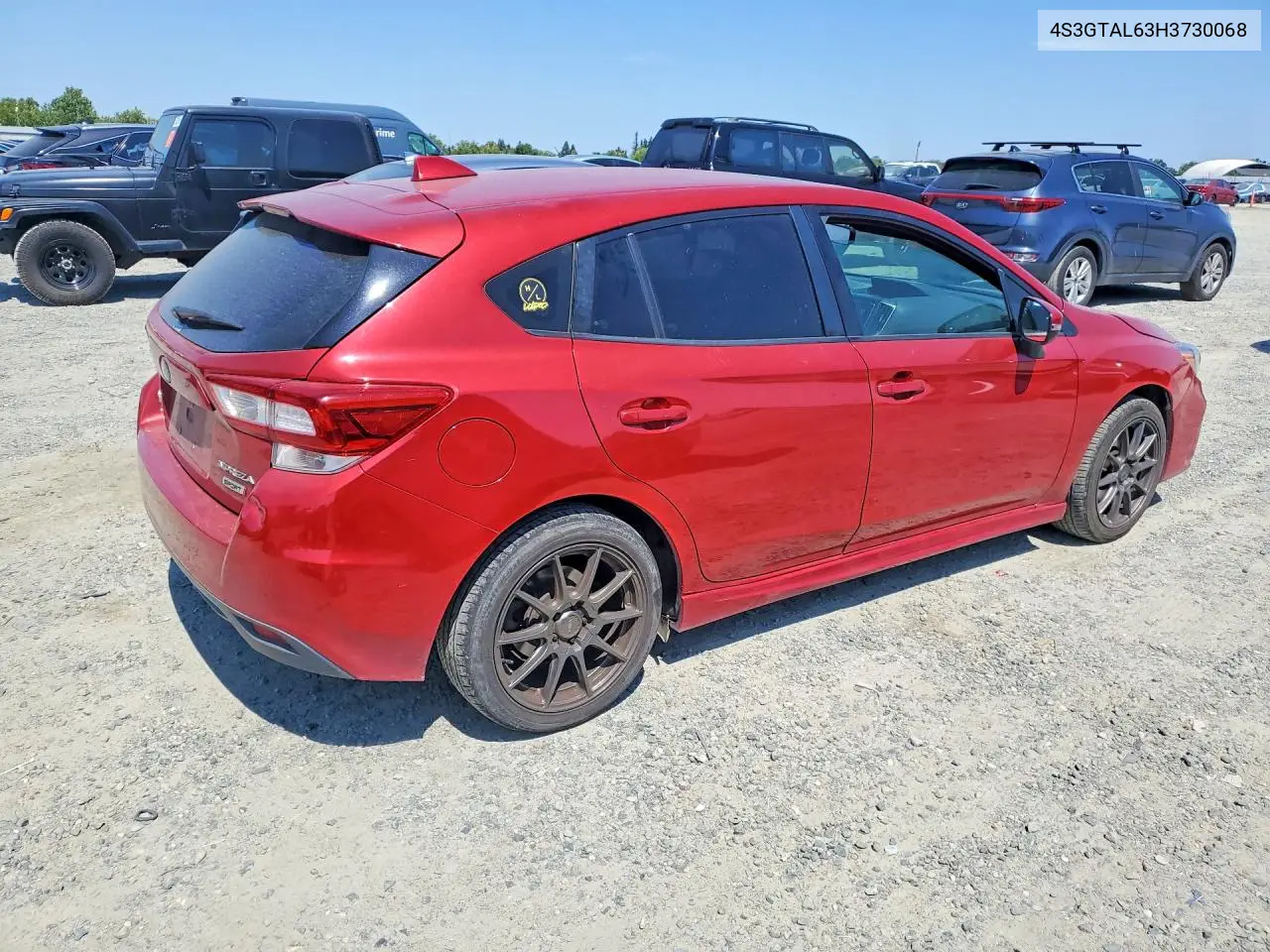 2017 Subaru Impreza VIN: 4S3GTAL63H3730068 Lot: 57270056