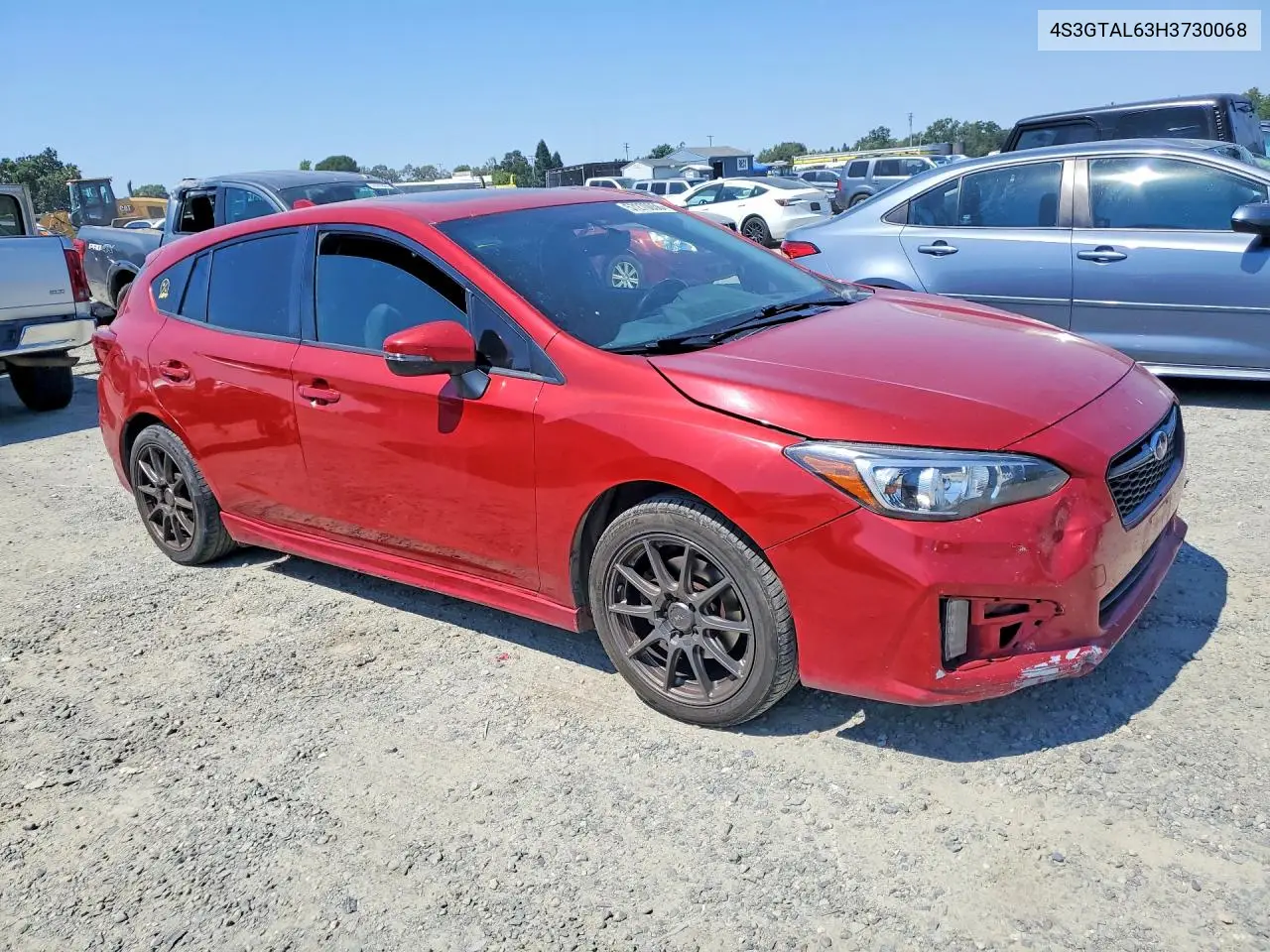 2017 Subaru Impreza VIN: 4S3GTAL63H3730068 Lot: 57270056