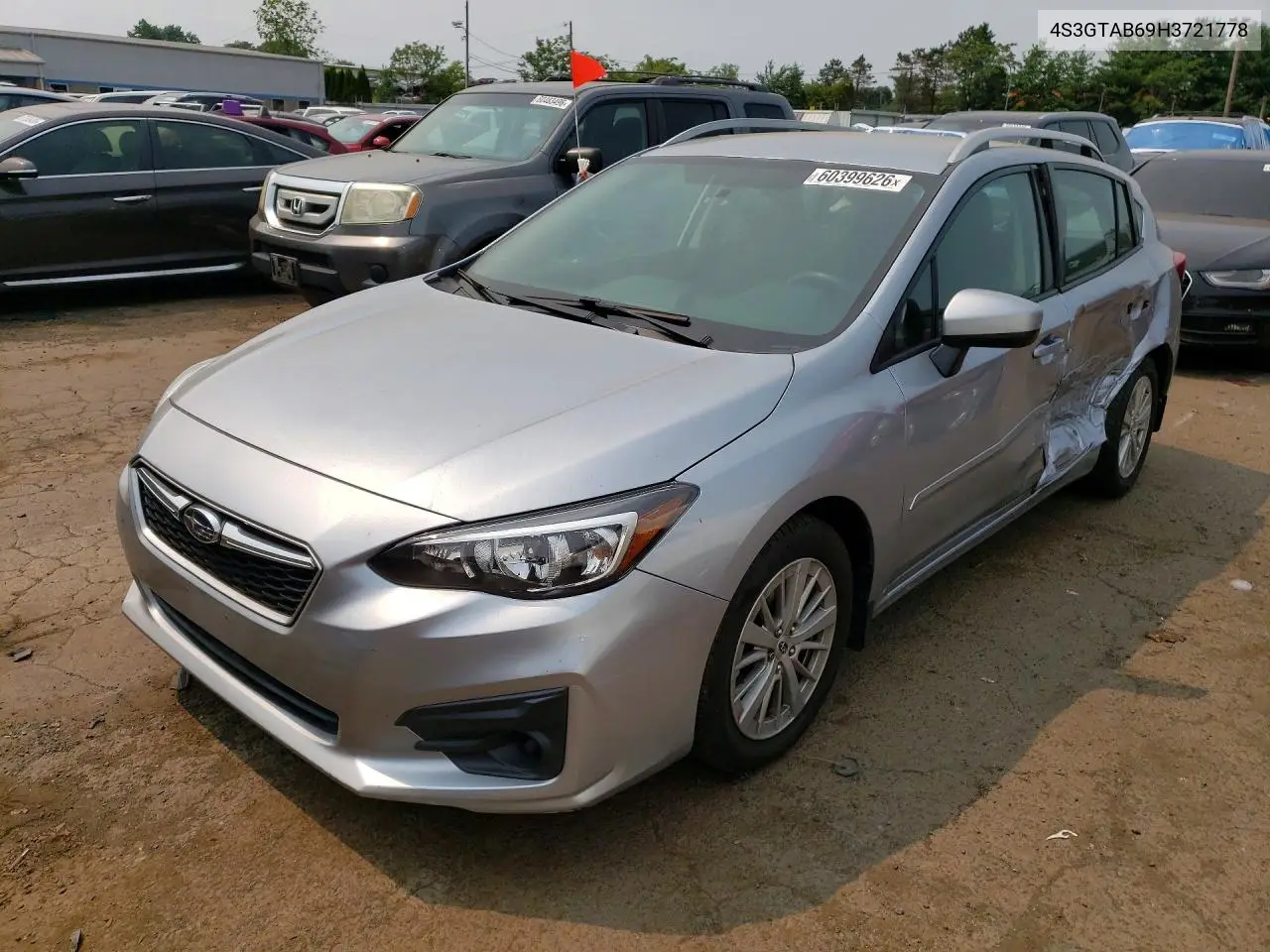 2017 Subaru Impreza Premium VIN: 4S3GTAB69H3721778 Lot: 60399626