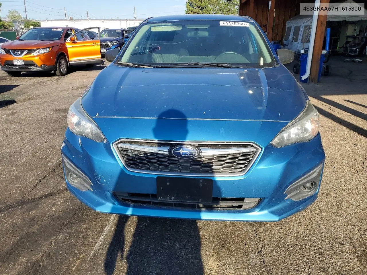 2017 Subaru Impreza VIN: 4S3GKAA67H1615300 Lot: 61170756