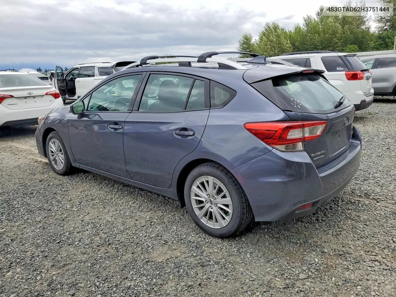 2017 Subaru Impreza Premium Plus VIN: 4S3GTAD62H3751444 Lot: 61192656