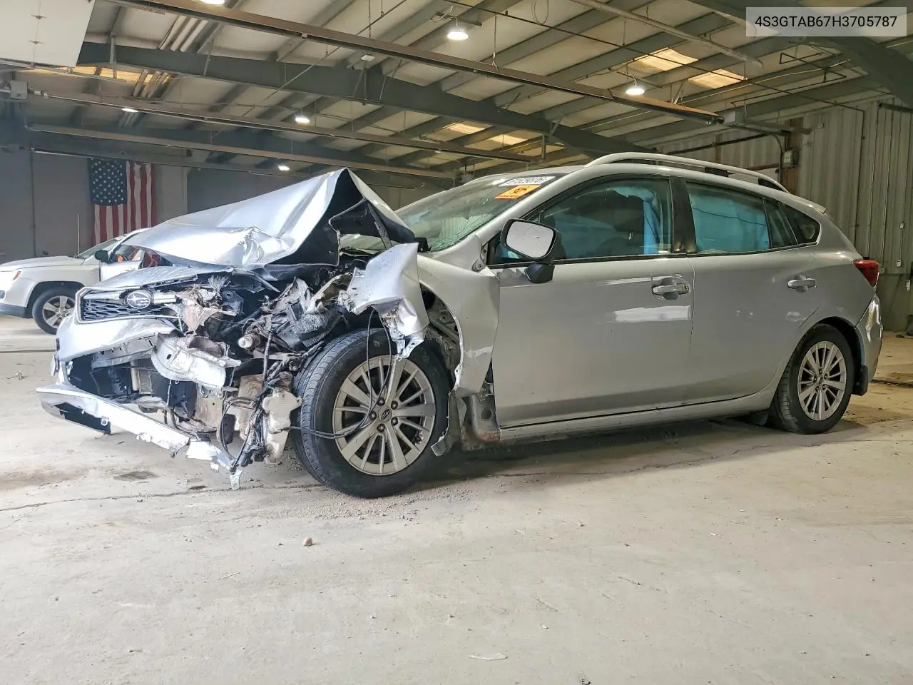 2017 Subaru Impreza Premium VIN: 4S3GTAB67H3705787 Lot: 61529876