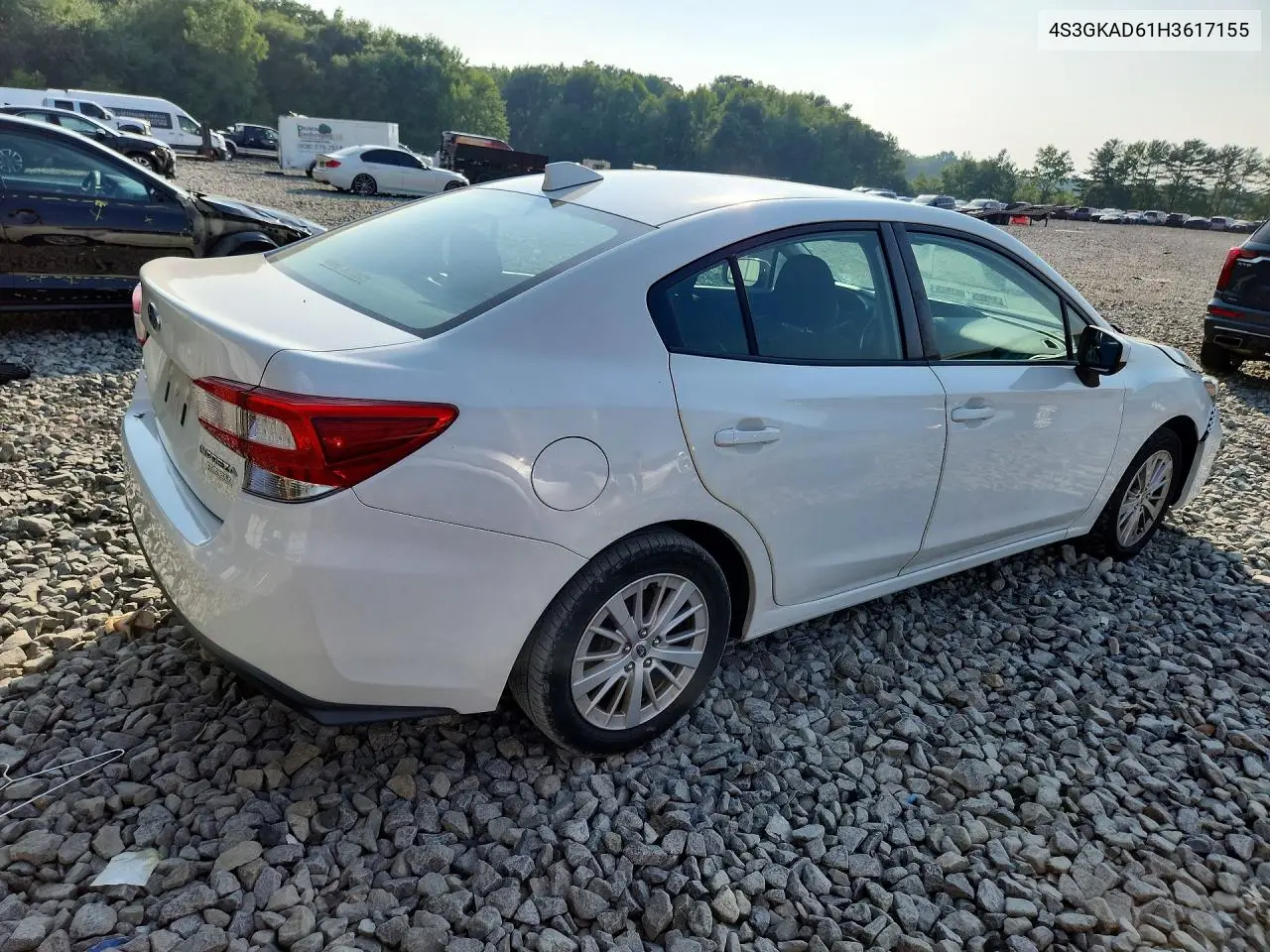 2017 Subaru Impreza Premium Plus VIN: 4S3GKAD61H3617155 Lot: 61749516