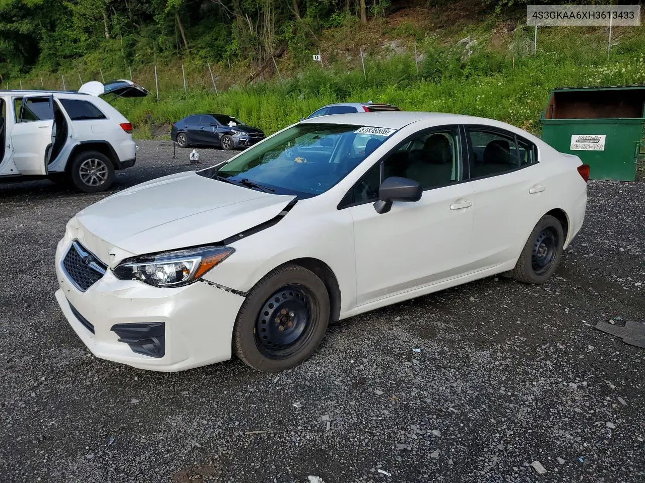 2017 Subaru Impreza VIN: 4S3GKAA6XH3613433 Lot: 61838806