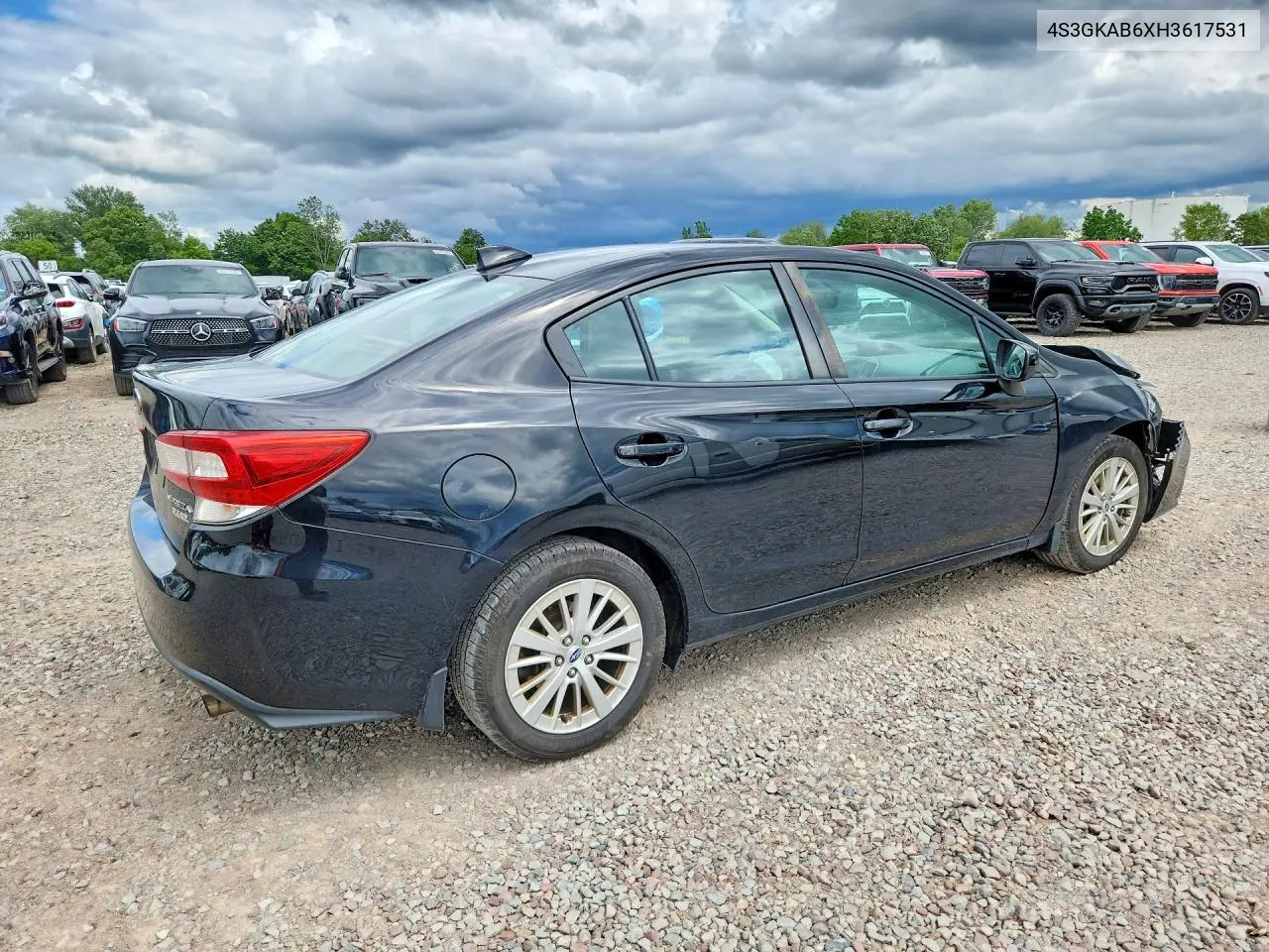 2017 Subaru Impreza Premium VIN: 4S3GKAB6XH3617531 Lot: 62060446