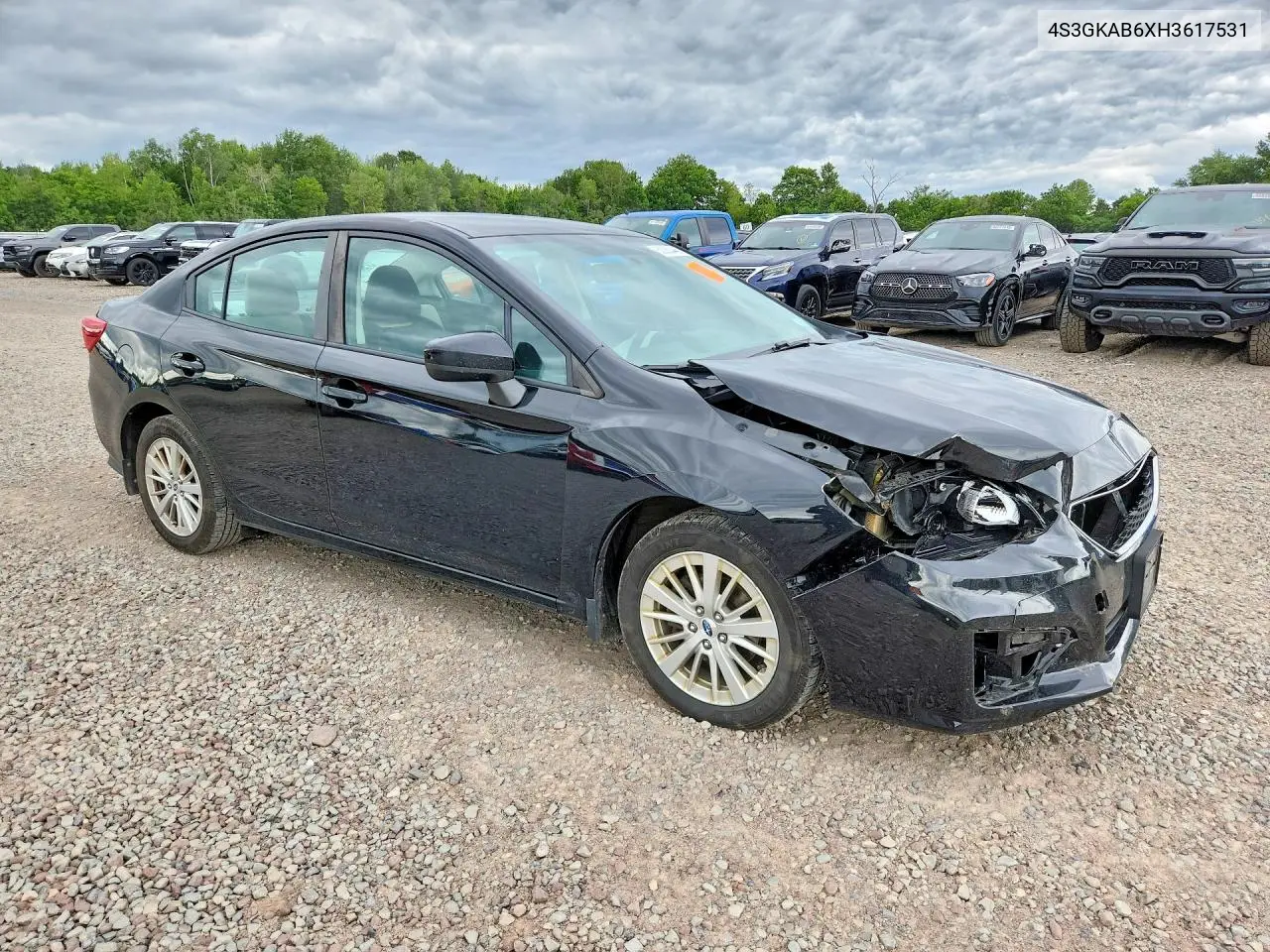 2017 Subaru Impreza Premium VIN: 4S3GKAB6XH3617531 Lot: 62060446