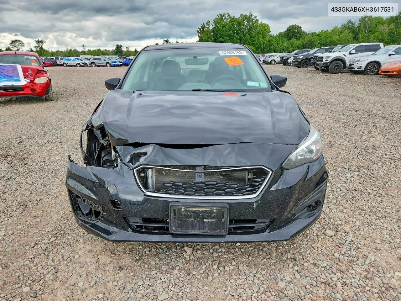 2017 Subaru Impreza Premium VIN: 4S3GKAB6XH3617531 Lot: 62060446
