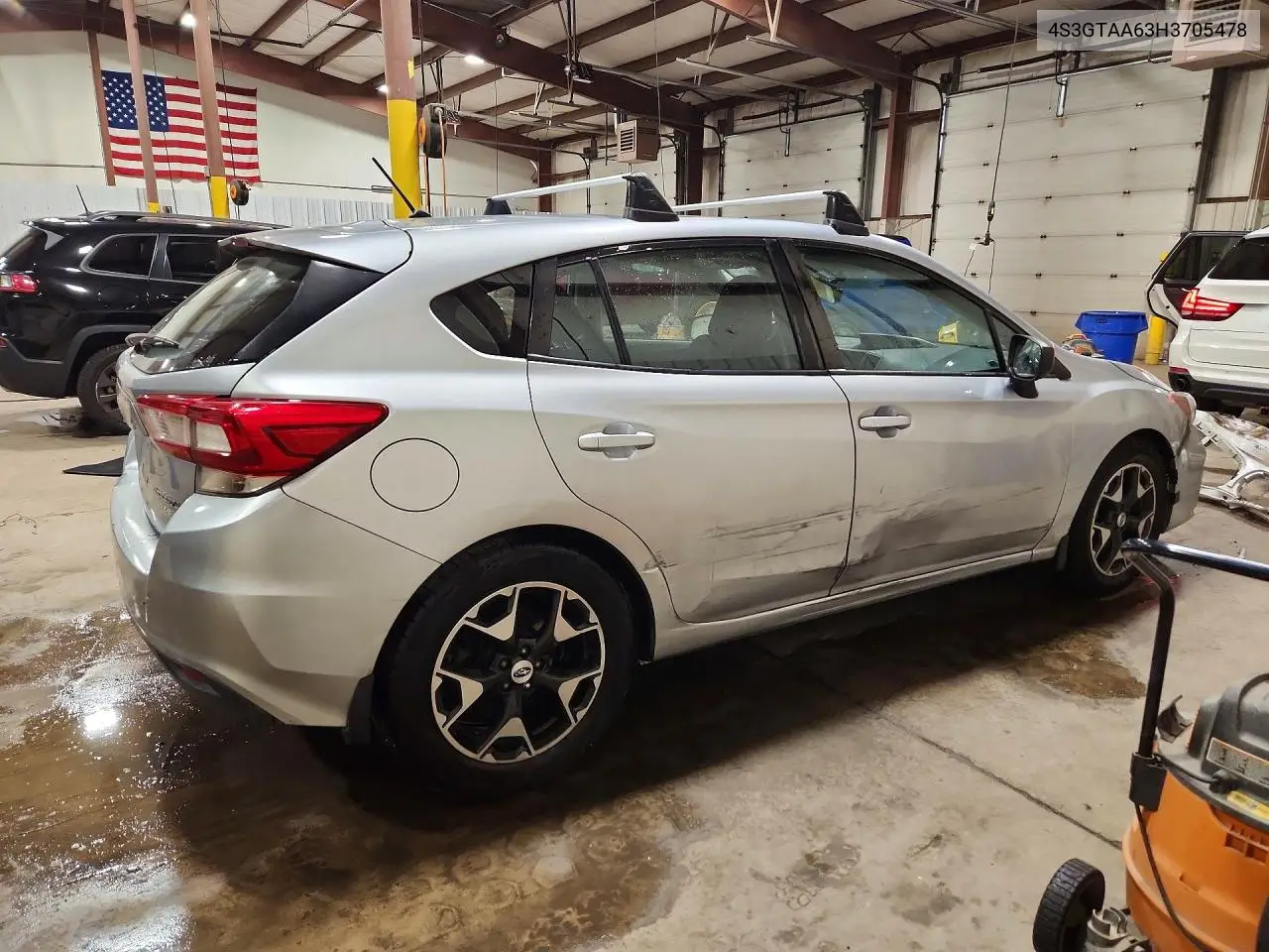 2017 Subaru Impreza VIN: 4S3GTAA63H3705478 Lot: 62308976