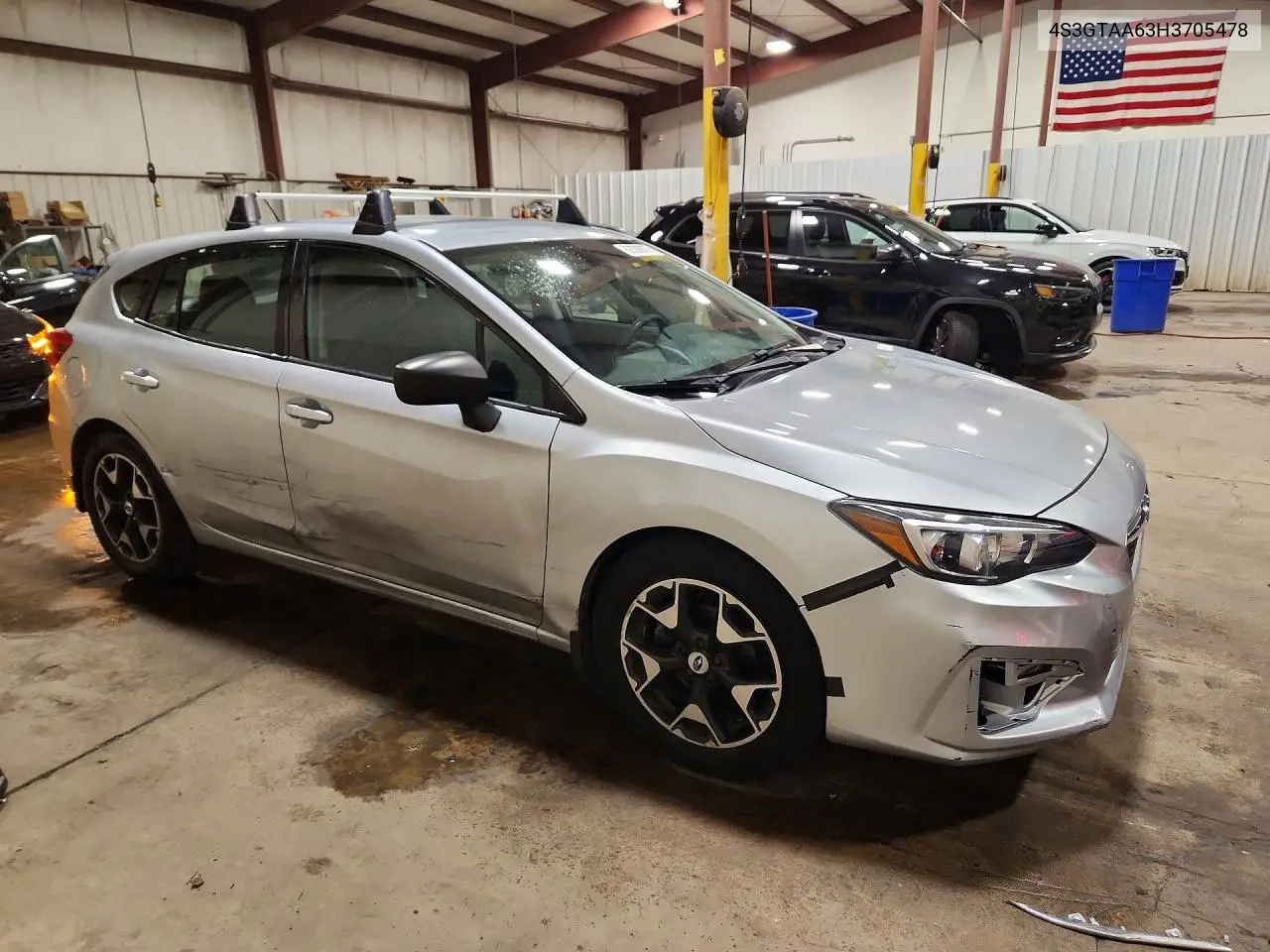 2017 Subaru Impreza VIN: 4S3GTAA63H3705478 Lot: 62308976