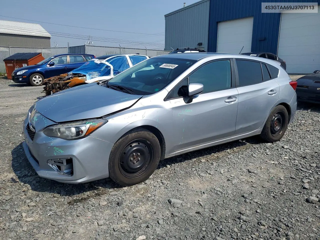 2018 Subaru Impreza VIN: 4S3GTAA69J3707113 Lot: 58688046