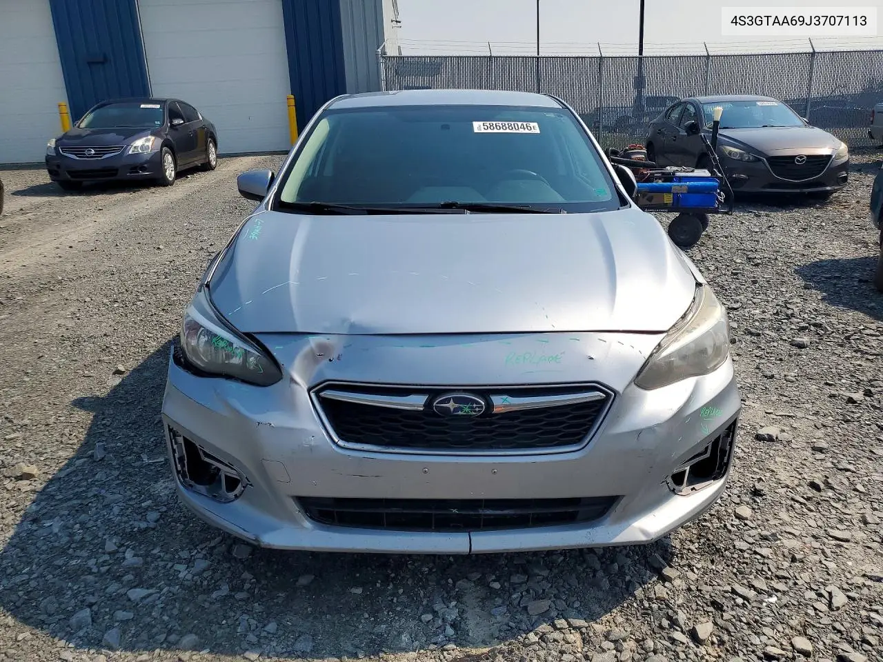 2018 Subaru Impreza VIN: 4S3GTAA69J3707113 Lot: 58688046