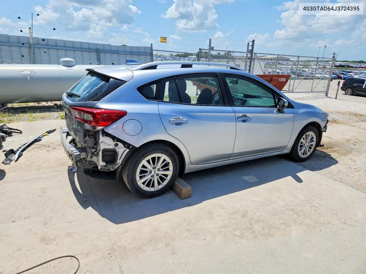 2018 Subaru Impreza Premium Plus VIN: 4S3GTAD64J3724395 Lot: 61041206