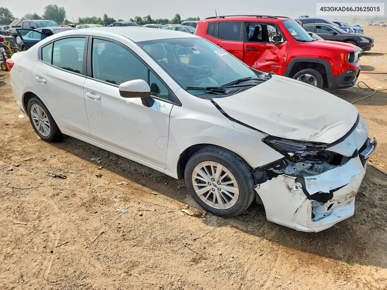 2018 Subaru Impreza Premium Plus VIN: 4S3GKAD66J3625015 Lot: 61496836