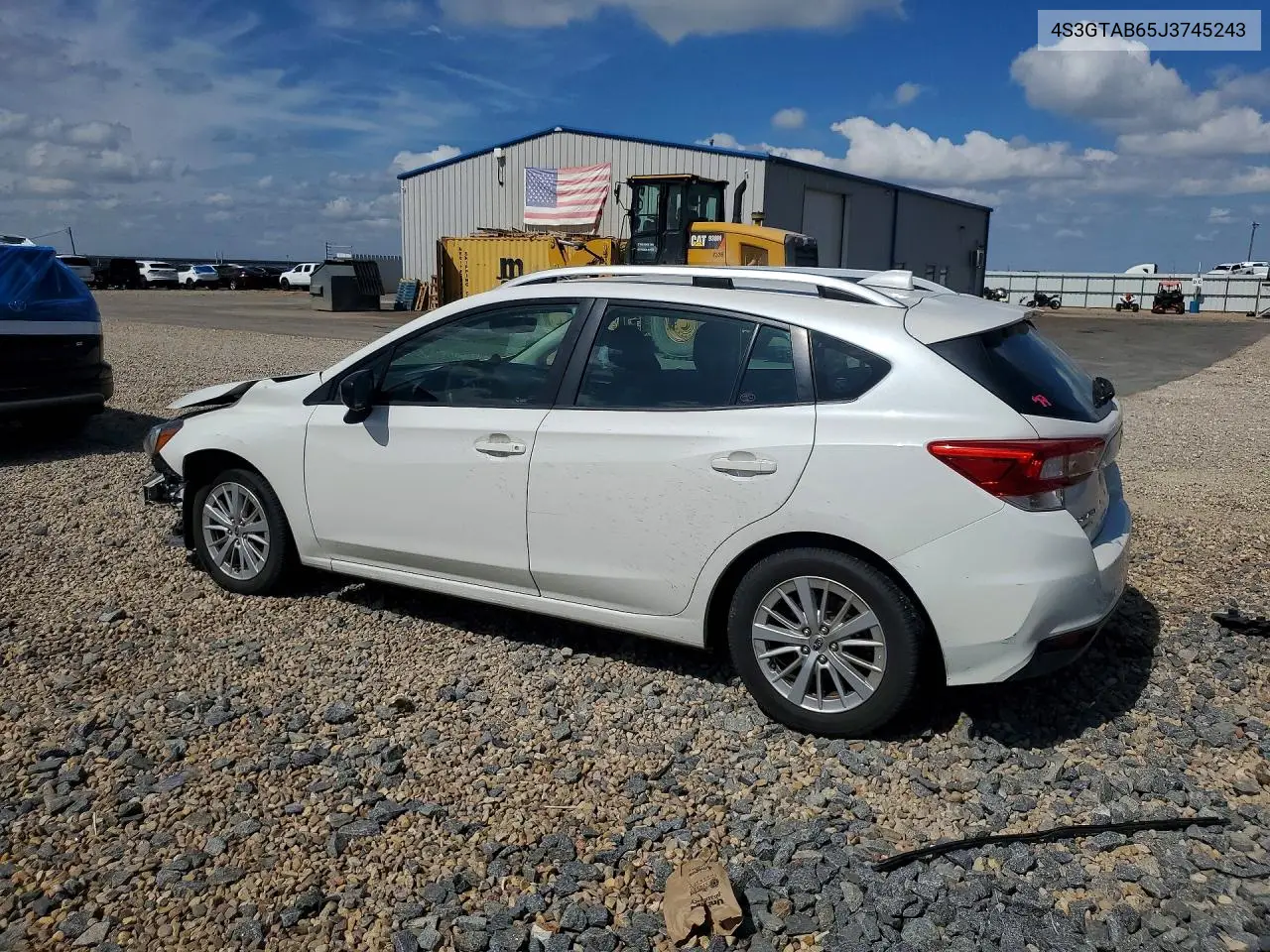 2018 Subaru Impreza Premium VIN: 4S3GTAB65J3745243 Lot: 61718326