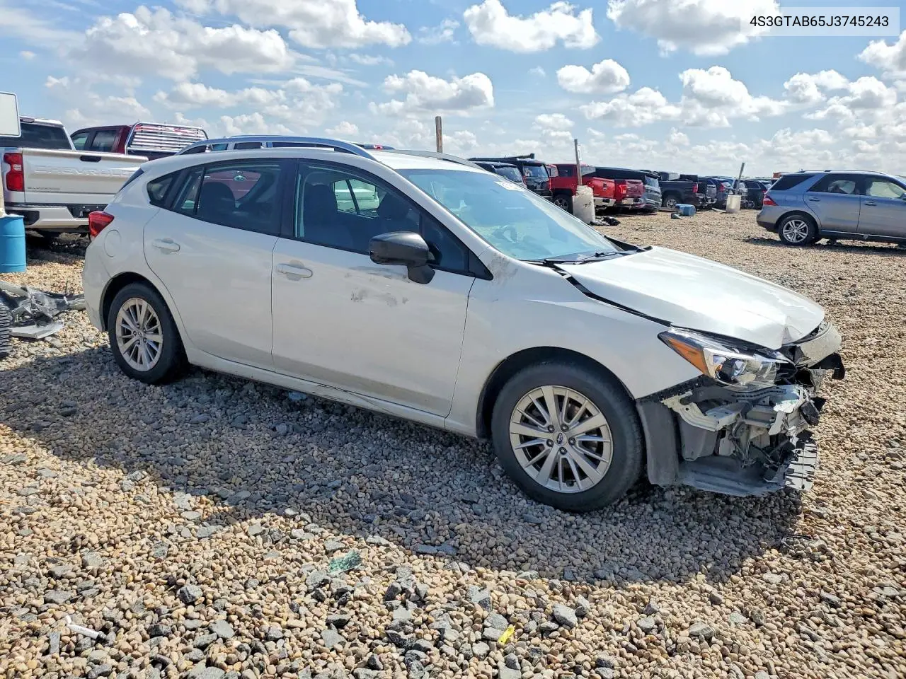 2018 Subaru Impreza Premium VIN: 4S3GTAB65J3745243 Lot: 61718326
