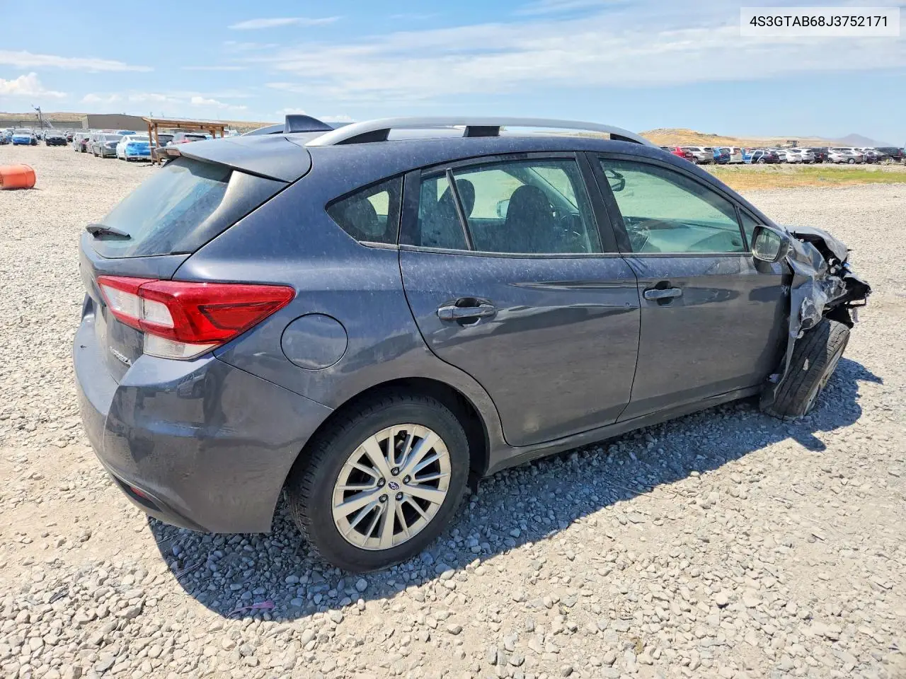 2018 Subaru Impreza Premium VIN: 4S3GTAB68J3752171 Lot: 61732136