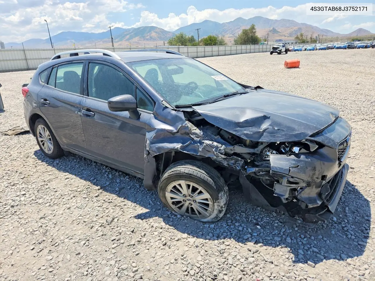 2018 Subaru Impreza Premium VIN: 4S3GTAB68J3752171 Lot: 61732136