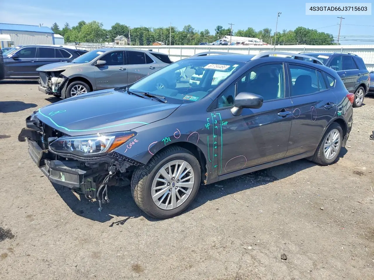 2018 Subaru Impreza Premium Plus VIN: 4S3GTAD66J3715603 Lot: 61734466