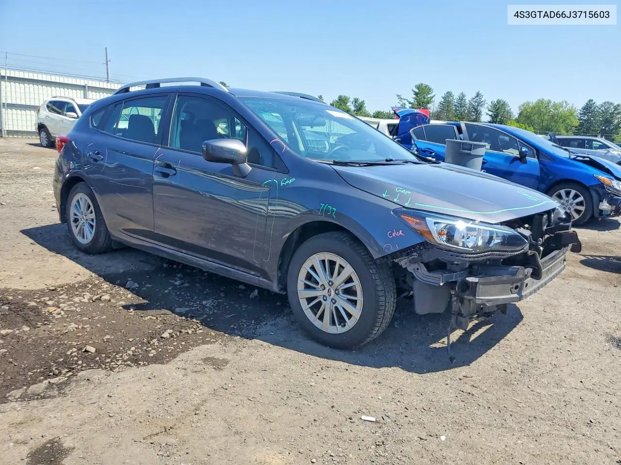 2018 Subaru Impreza Premium Plus VIN: 4S3GTAD66J3715603 Lot: 61734466