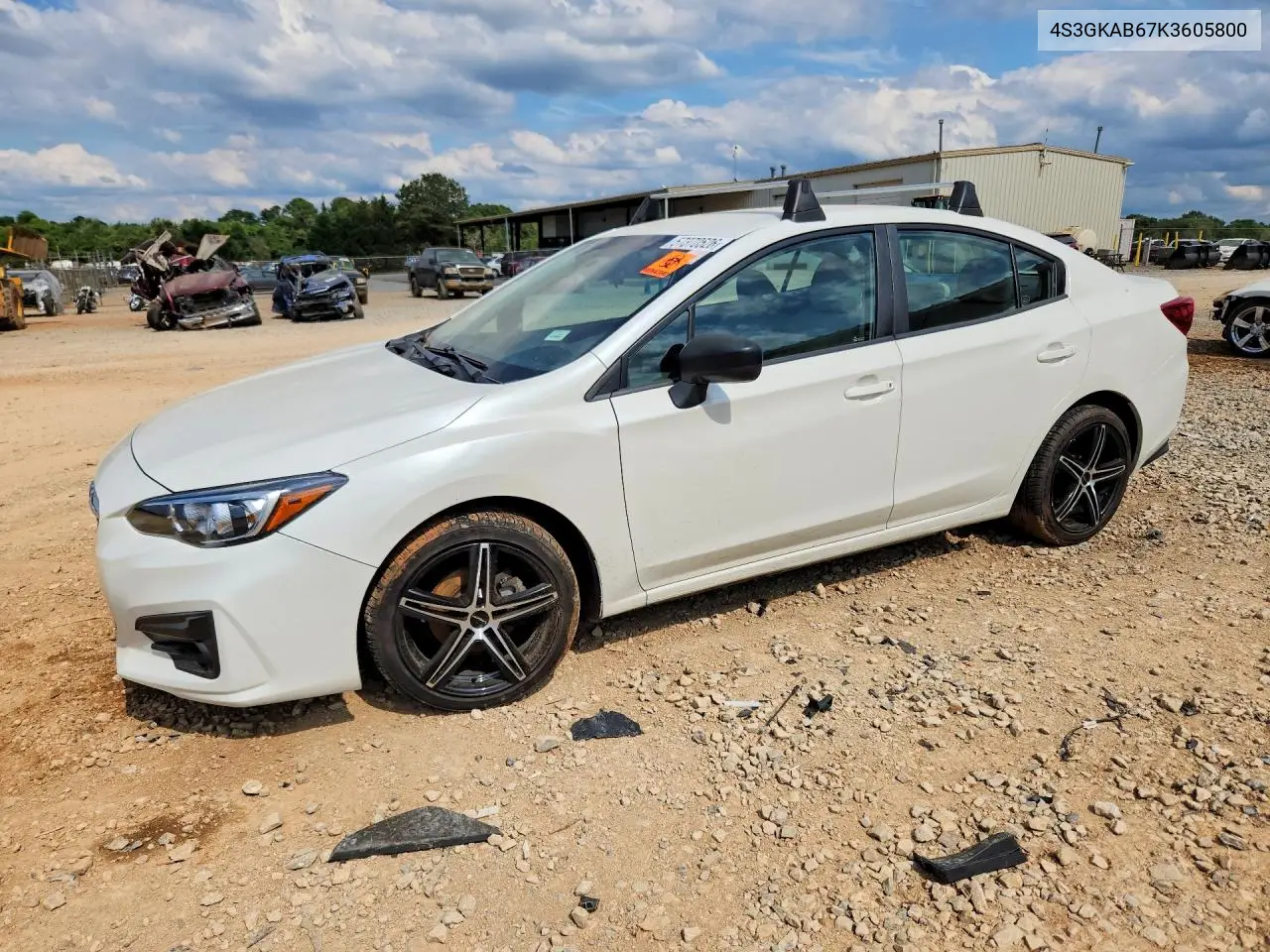 2019 Subaru Impreza VIN: 4S3GKAB67K3605800 Lot: 57370526