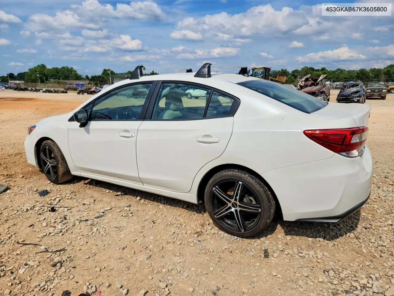 2019 Subaru Impreza VIN: 4S3GKAB67K3605800 Lot: 57370526