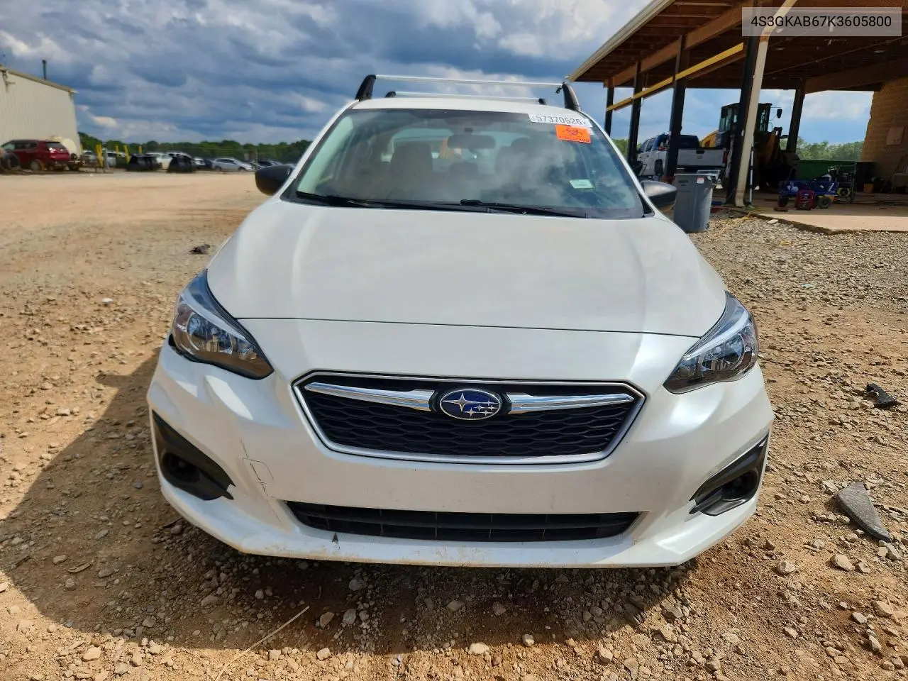 2019 Subaru Impreza VIN: 4S3GKAB67K3605800 Lot: 57370526