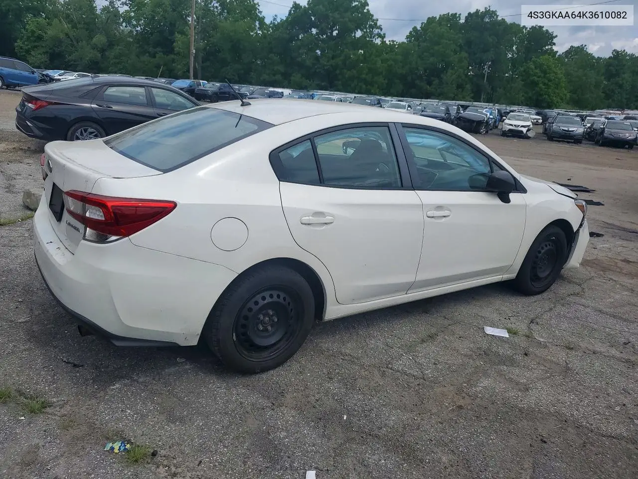 2019 Subaru Impreza VIN: 4S3GKAA64K3610082 Lot: 58482186