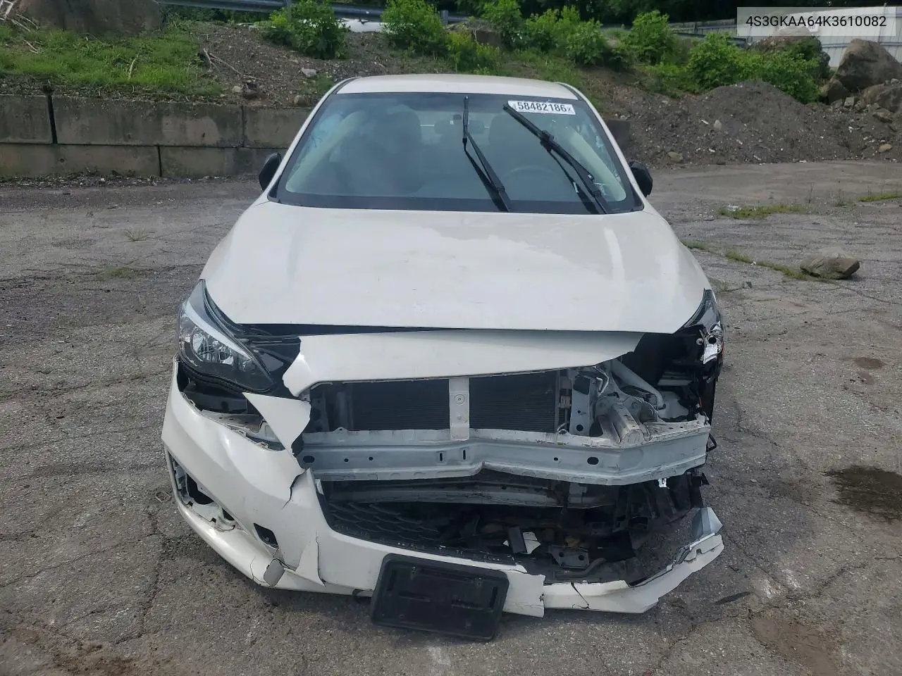 2019 Subaru Impreza VIN: 4S3GKAA64K3610082 Lot: 58482186