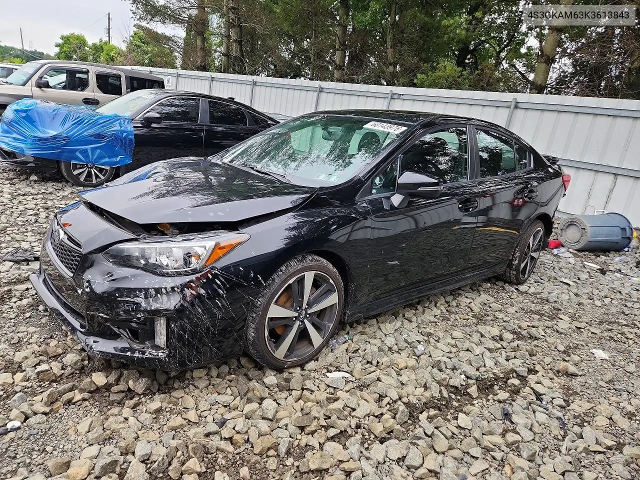 2019 Subaru Impreza Sport VIN: 4S3GKAM63K3613843 Lot: 60143976