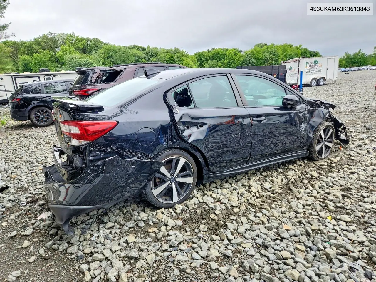 2019 Subaru Impreza Sport VIN: 4S3GKAM63K3613843 Lot: 60143976