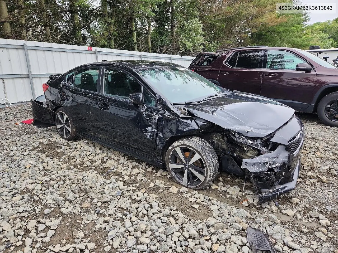 2019 Subaru Impreza Sport VIN: 4S3GKAM63K3613843 Lot: 60143976