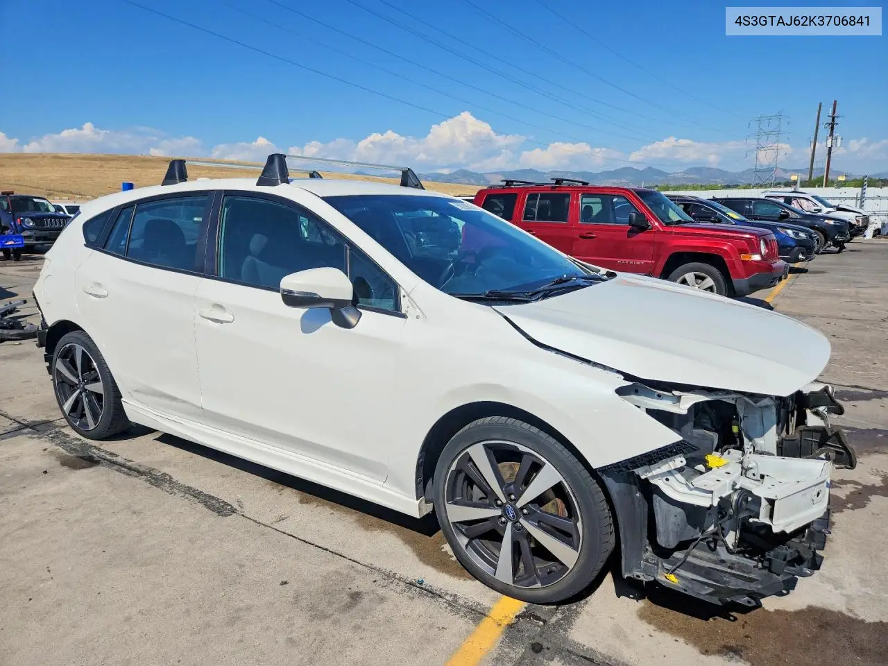 2019 Subaru Impreza Sport VIN: 4S3GTAJ62K3706841 Lot: 60208836