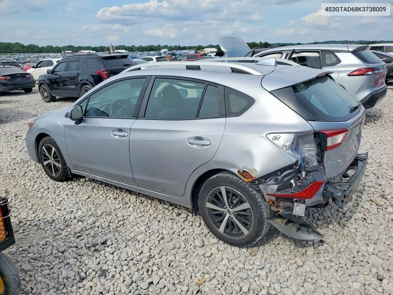 2019 Subaru Impreza Premium VIN: 4S3GTAD68K3738009 Lot: 60305956
