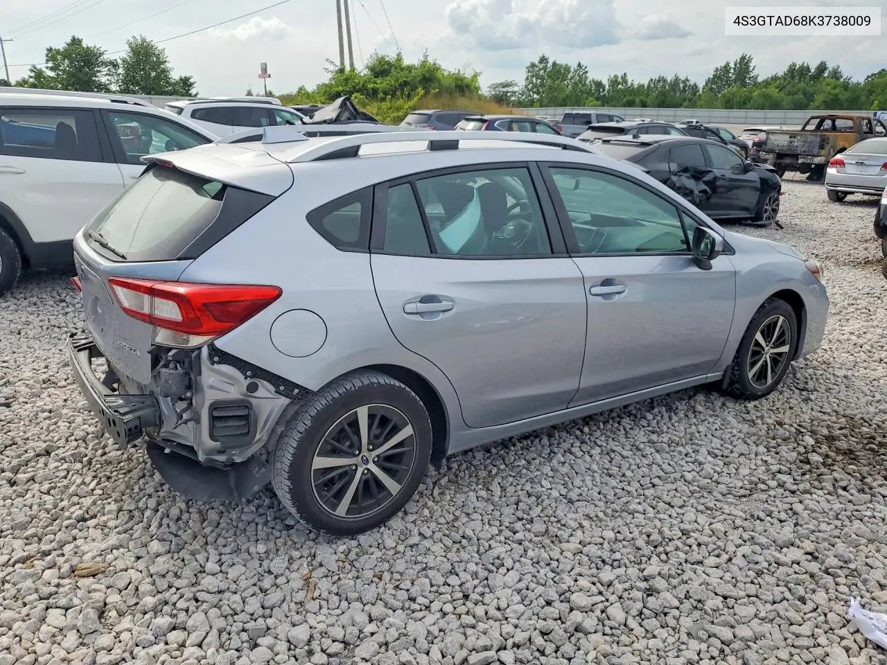 2019 Subaru Impreza Premium VIN: 4S3GTAD68K3738009 Lot: 60305956
