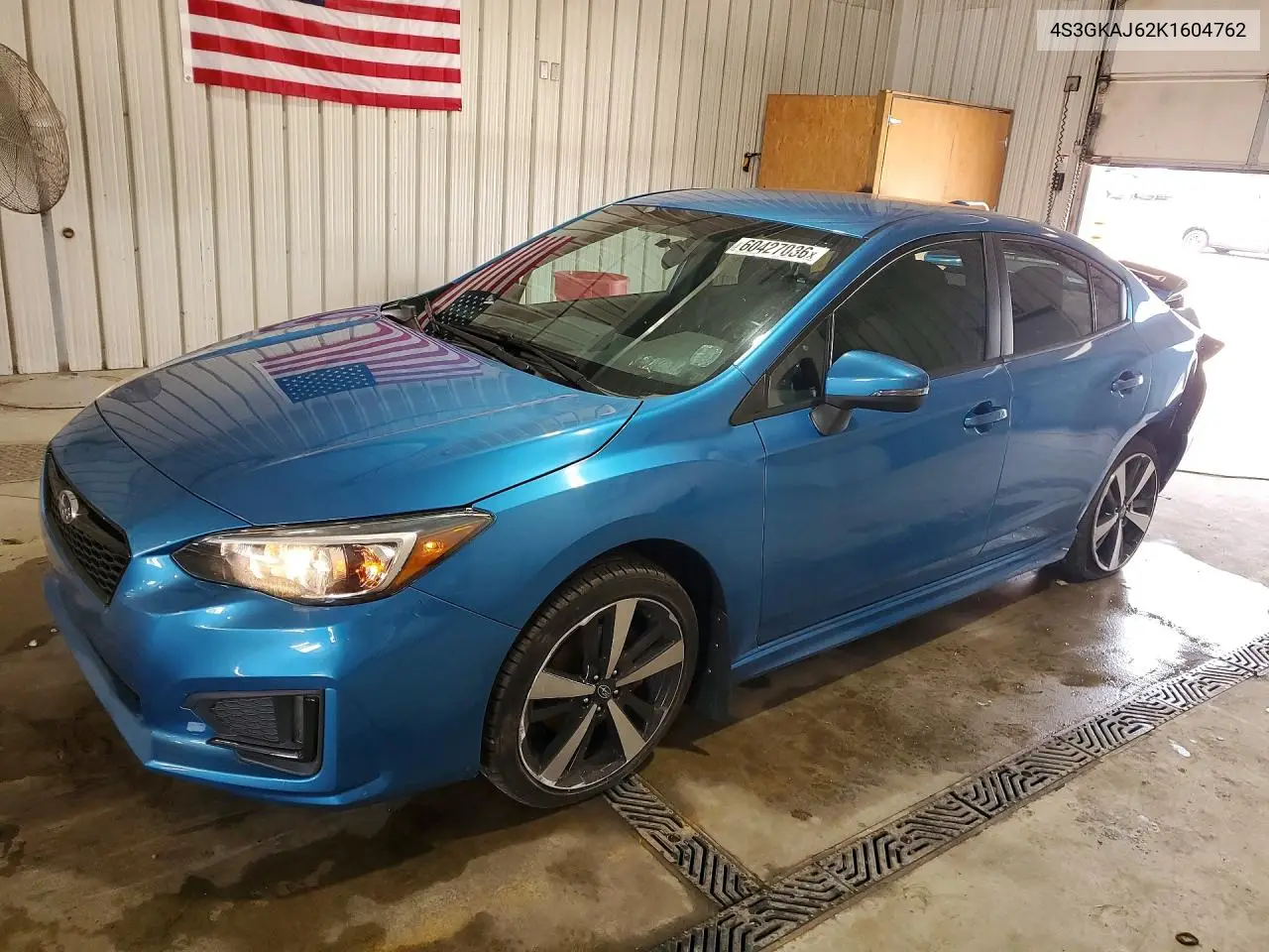 2019 Subaru Impreza Sport VIN: 4S3GKAJ62K1604762 Lot: 60427036