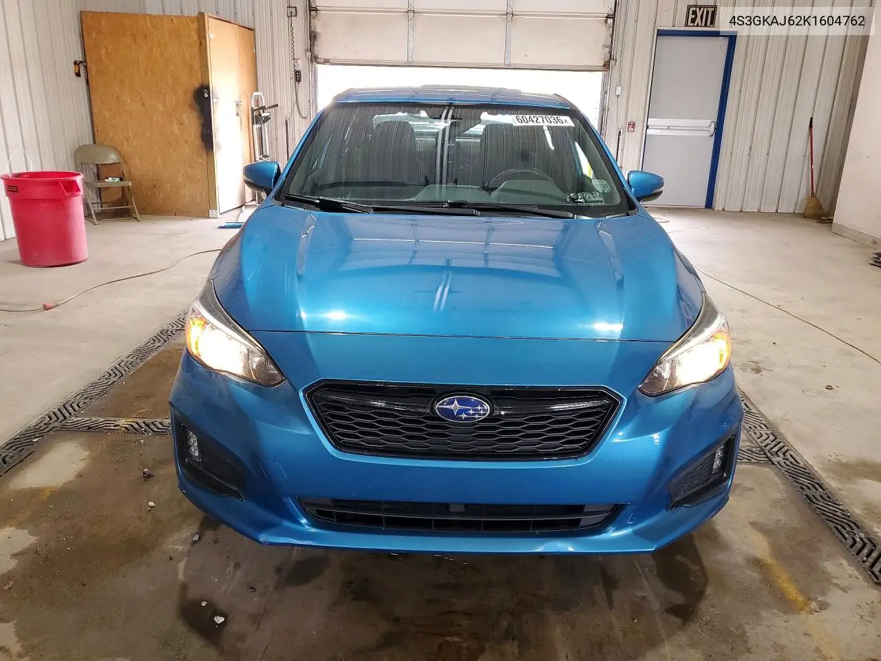 2019 Subaru Impreza Sport VIN: 4S3GKAJ62K1604762 Lot: 60427036