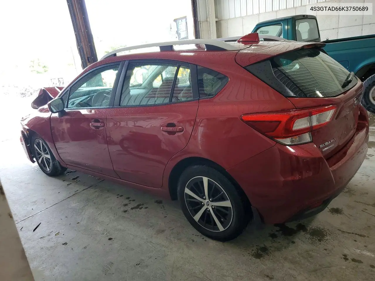 2019 Subaru Impreza Premium VIN: 4S3GTAD66K3750689 Lot: 61336346
